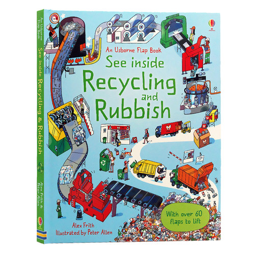 Usborne看里面翻翻书垃圾和回收