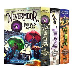 Set 课外英语阅读奇幻魔法故事书搭故事之地 儿童小说 平装 Townsend Jessica Gift Paperback Nevermoor 英文原版 梦幻庄园3册盒装