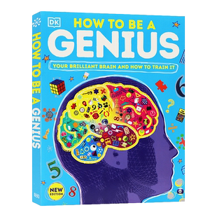 DK出版 如何成为一个天才英文原版 How to be a Genius 精装大开儿童益智游戏启蒙大脑训练智力开发儿童英语图画进口书籍