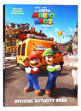 超级马力欧兄弟大电影官方电影互动手册英文原版 the Super Mario Bros. Movie Official Activity Book 儿童冒险故事进口书籍
