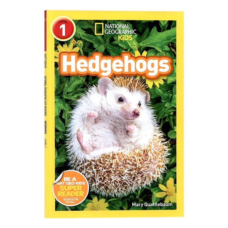 美国国家地理分级阅读初阶 刺猬 第1级 英文原版绘本 National Geographic Readers Hedgehogs Level 1 儿童科普图画书 全彩插画