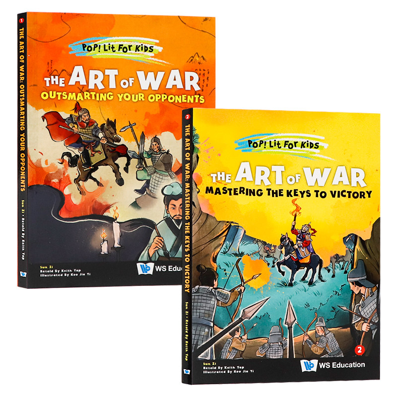 Fun China 趣读中华 孙子兵法选集 英文原版绘本 Pop Lit For Kids The Art Of War儿童英语经典名著读物国学启蒙图文并茂全彩
