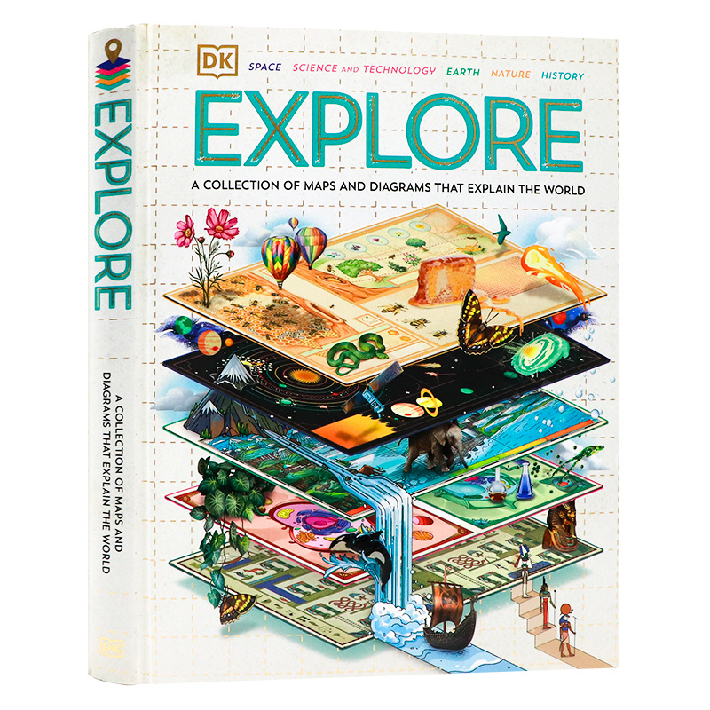 DK精品 探索 解释世界的地图和图表集 英文原版 Explore A Collection of Maps and Diagrams That Explain the World精美插图绘本