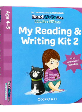 牛津自然拼读教材4-5岁英文原版 Read Write Inc. My Reading and Writing Kit 2 More Sounds and Blending 儿童英语早教启蒙亲子