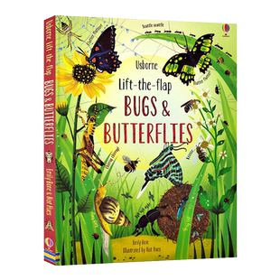 Usborne出品昆虫和蝴蝶翻翻书英文原版 Lift-the-Flap Bugs and Butterflies 儿童科普科学知识英语绘本小学生课外读物