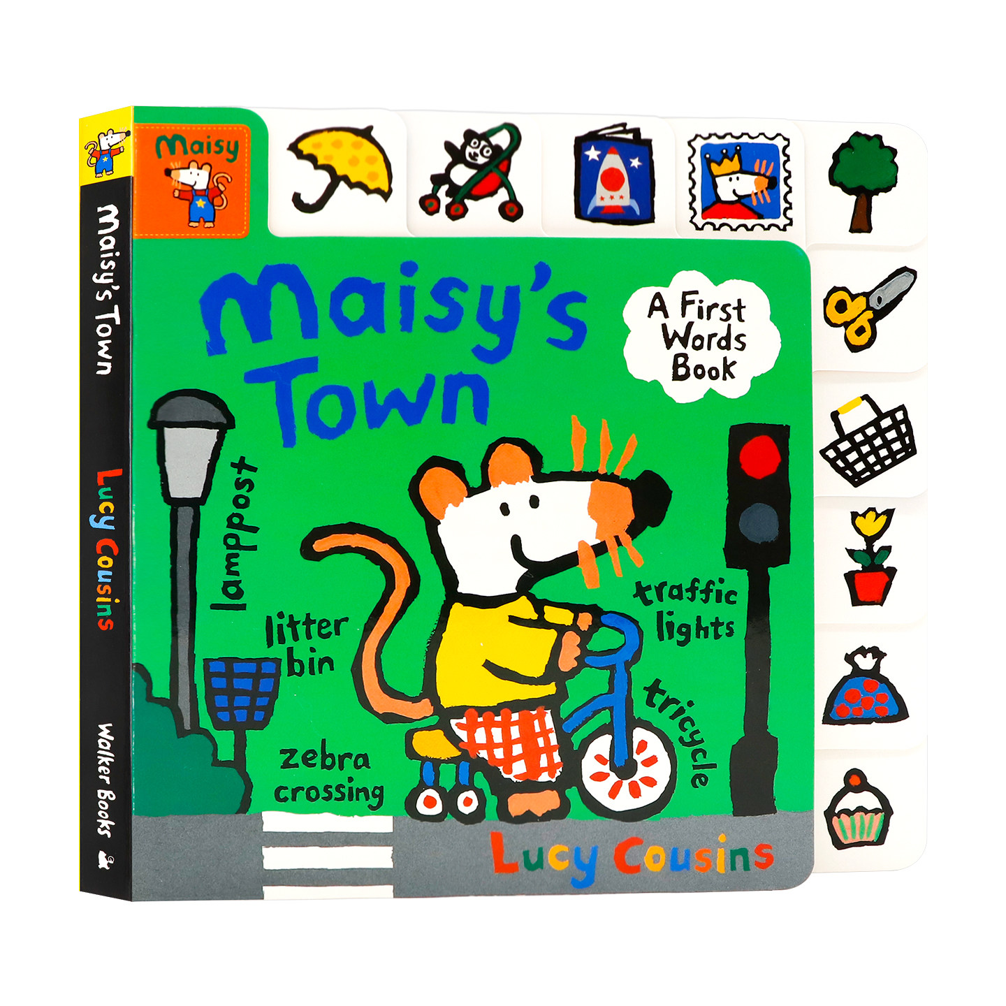 小鼠波波单词书 城镇 英文原版绘本 Maisy's Town A First Words Book 幼儿早教标签纸板书 亲子共读 图文搭配 培养阅读兴趣图画书