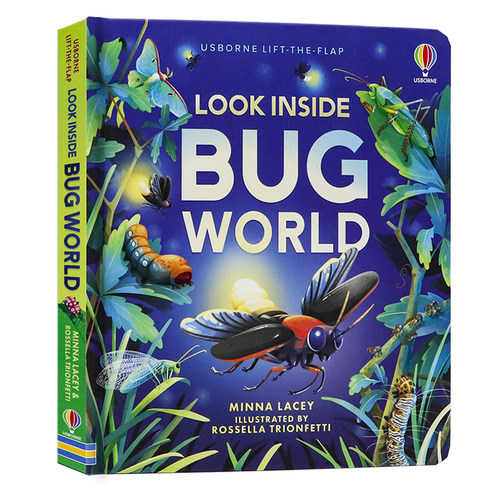 Usborne看里面系列看看虫子的世界Look inside The Bug World 精装纸板翻翻书儿童启蒙图画书科普百科亲子共读进口英文原版绘本