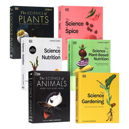 DK百科全书科学系列6册英文原版The Science of Plants Nutrition Gardening植物知识营养科学膳食搭配大全儿童科普书籍课外读物