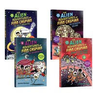 芬恩凯斯宾的外星历险记4册 英文原版 The Alien Adventures of Finn Caspian 儿童机器人初级章节书 太空冒险 Jonathan Messinger