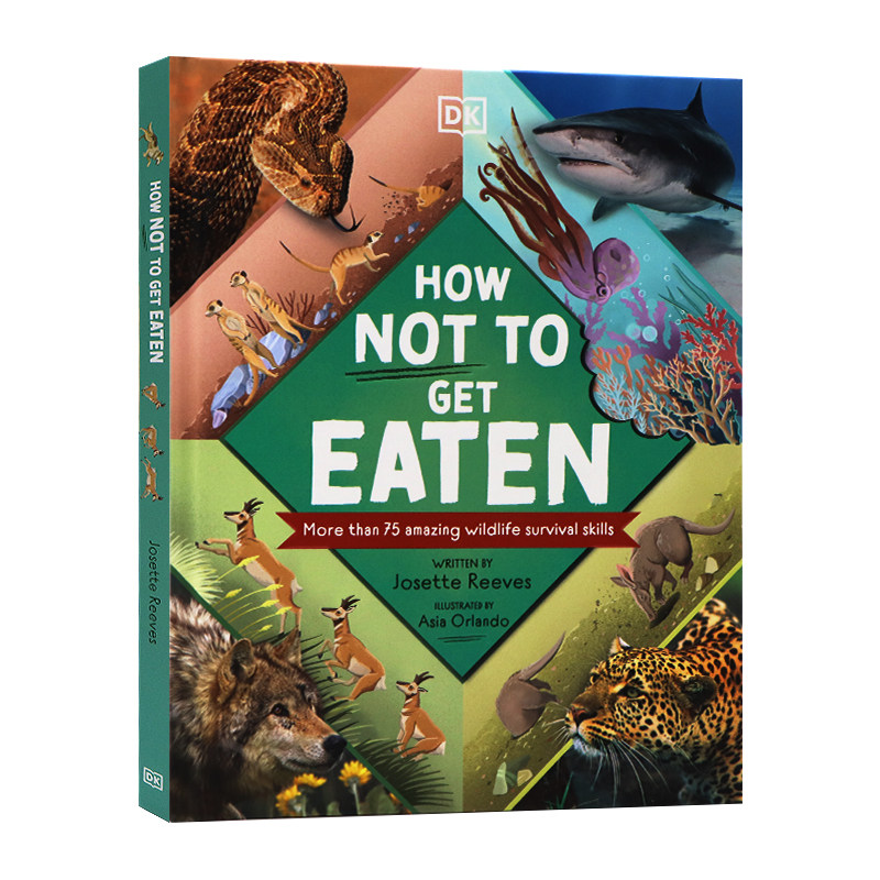 如何不被吃掉 英文原版 How Not to Get Eaten 精装全彩 动物反捕食策略 防御机制 DK少儿图解科普百科 科普食物链绘本儿童书籍怎么看?