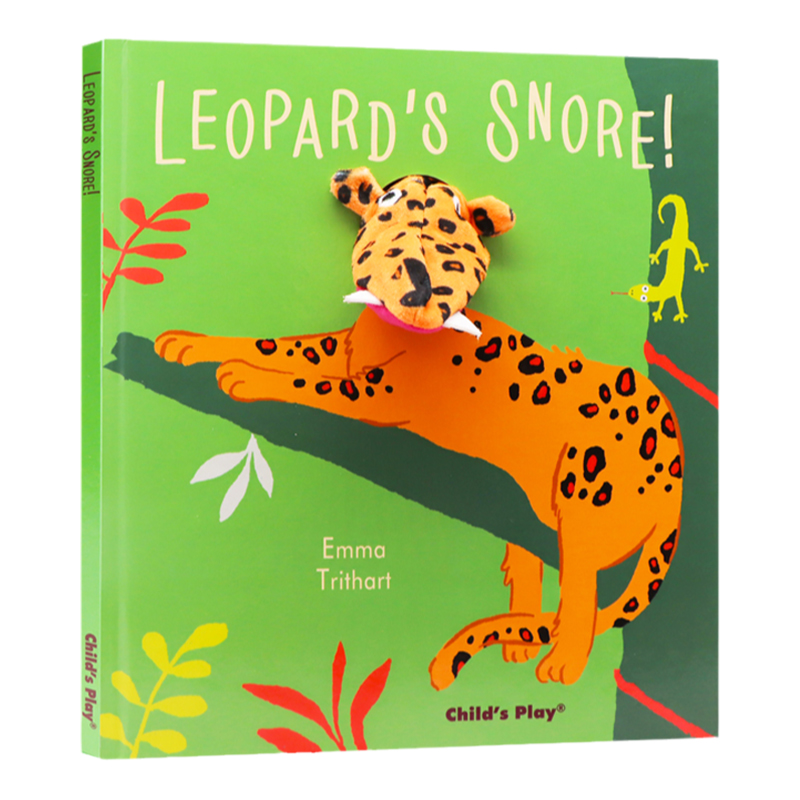 打鼾的豹英文原版绘本