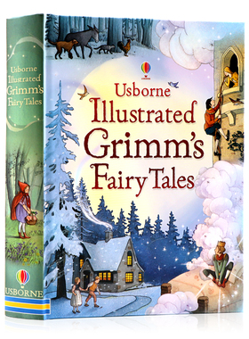 格林童话精装插画版 Usborne Illustrated Grimm's Fairy Tales 英文原版绘本格林童话插图故事书学生课外阅读青少年英语启蒙