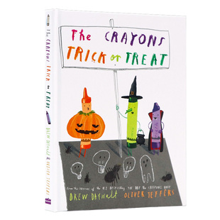 不给糖就捣蛋 进口英文原版 The Crayons Trick or Treat 万圣节主题绘本 Oliver Jeffers 儿童英语启蒙认知图画故事书精装