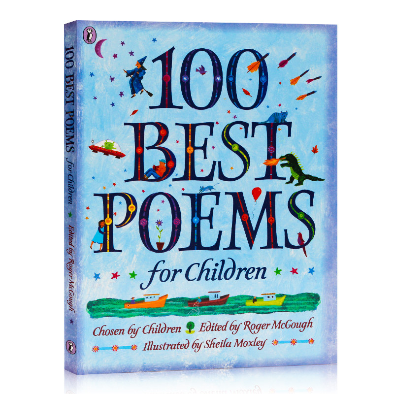 给孩子的100首诗 100 Best Poems for Children 英语原版 当代经典诗歌集 幼儿启蒙 儿童诗词诗歌绘本 英文版进口文学书籍