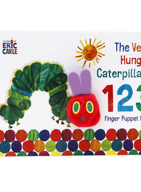 好饿的毛毛虫 The Very Hungry Caterpillar Finger Pupet Book 手指偶书 英文原版绘本 Eric Carle艾瑞卡尔儿童启蒙纸板图画书