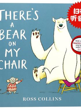 熊占了我的椅子 英文原版 There's a Bear on My Chair 凯特格林纳威大奖绘本 Ross Collin 情商启蒙幽默图画故事书英语读物