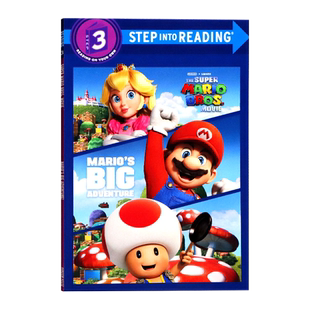 兰登阅读进阶3马里奥的大冒险英文原版绘本 Marios Big Adventure (Nintendo The Super Mario Bros. Movie)Step into Reading