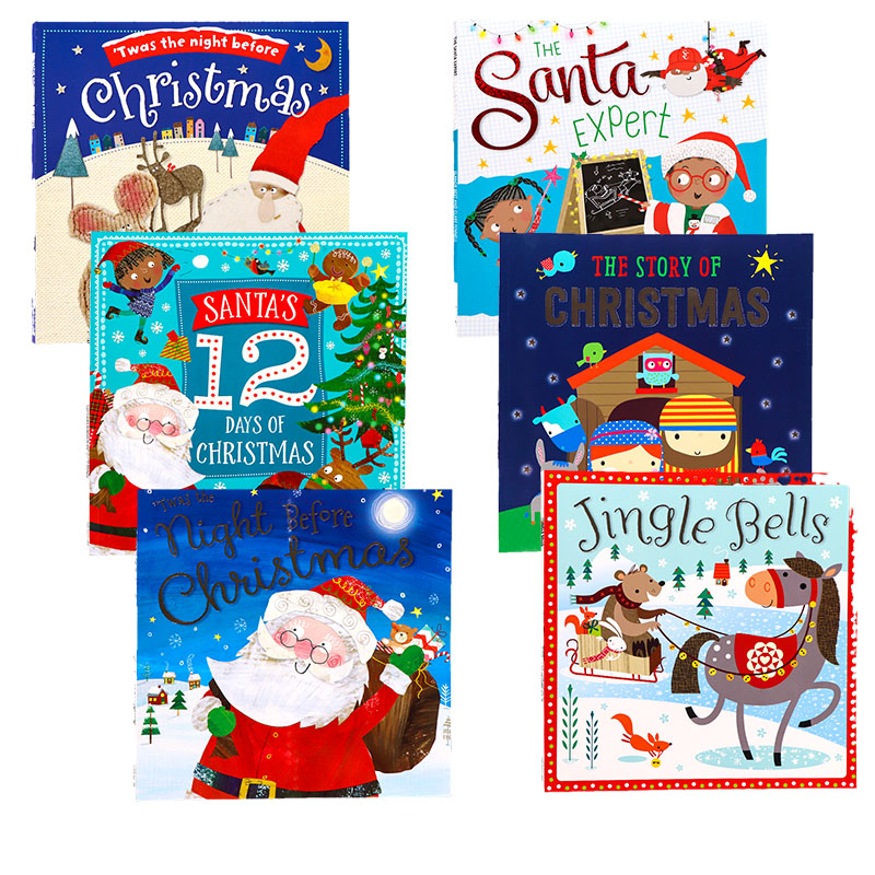 英文原版圣诞节主题绘本平安夜