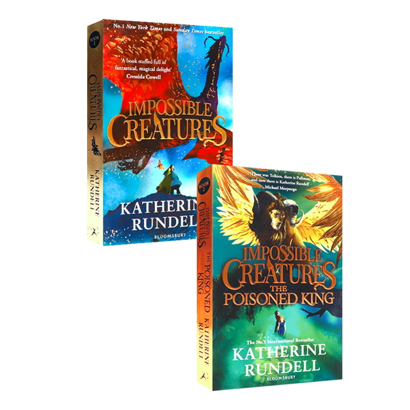 不可思议的生物 两册 奇境群岛/中毒的国王 英文原版 Impossible Creatures 小学高年级英文分级阅读AR5.0 儿童奇幻冒险书 平装