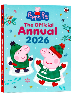 小猪佩奇2026官方年鉴  英文原版绘本 Peppa Pig The Official Annual 亲子互动阅读涵盖数字颜色职业认知 幼儿益智早教书籍
