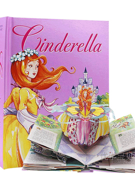 灰姑娘立体书 Cinderella Pop Up book 英文原版绘本 手工创意3D立体书 立体书大师Matthew Reinhart 马修莱因哈特ReinhartMatthew