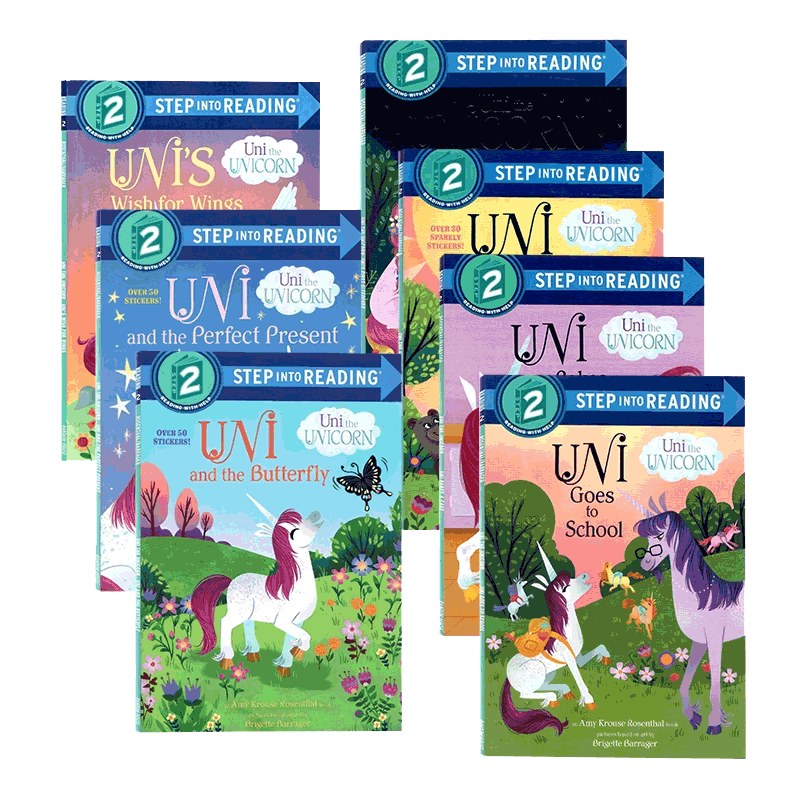 独角兽系列7册英文原版分级阅读