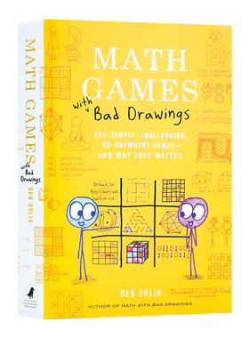 欢乐数学游戏 英文原版 Math Games with Bad Drawings 75 1/4个简单有挑战性随处可玩的游戏及其重要性 数学趣事 精装进口书籍