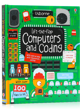 Usborne计算机编码翻翻书Lift-the-Flap Computers and Coding 英文原版少儿童启蒙书幼儿科普科学知识英语绘本小学生课外读物
