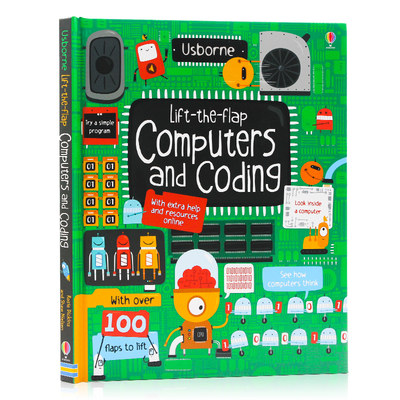 Usborne计算机编码翻翻书 Lift-the-Flap Computers and Coding 英文原版 少儿童启蒙书 幼儿科普科学知识英语绘本小学生课外读物