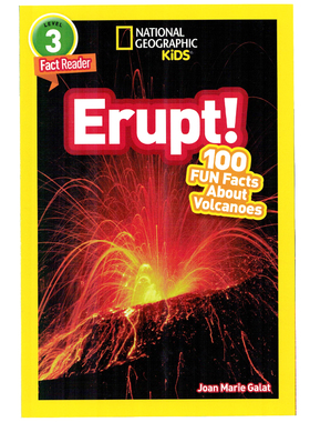 英文原版绘本 National Geographic Kids Level3:Erupt 火山喷发 国家地理分级阅读L3 儿童英语启蒙课外读物 科普百科 高清插图