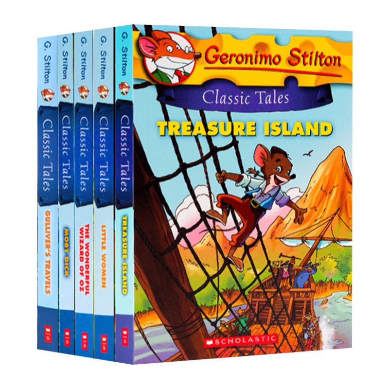 老鼠记者5册英文原版