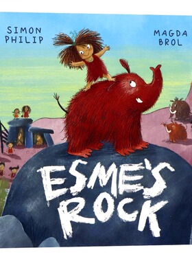 埃斯梅的岩石英文原版绘本 Esme's Rock 牛津精品图画书儿童幽默搞笑温暖平装大开全彩插画OUP Oxford出版Magda Brol绘制