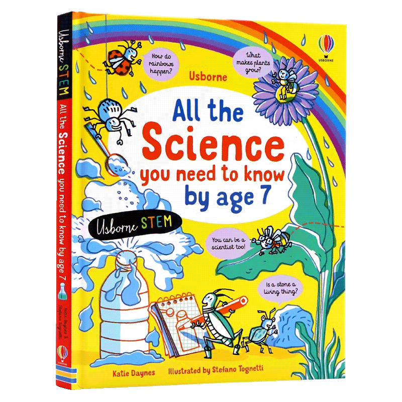 Usborne7岁前你需要知道的科学知识英文原版绘本 All the Science You Need to Know Before Age 7 儿童科学百科STEM教育5-7岁