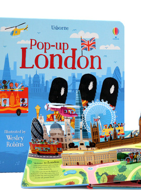 Usborne出品London伦敦立体书英文原版绘本 Pop-Up London 伦敦著名地标趣味3D视觉立体早教启蒙翻翻洞洞书Fiona Watt