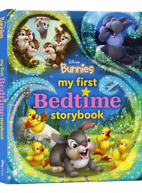 迪士尼兔子睡前故事书 英文原版绘本 My First Disney Bunnies Bedtime Storybook 经典卡通人物童话故事书 亲子共读睡前读物 精装