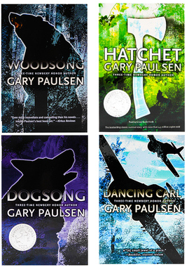 加里保尔森4册盒装 手斧男孩 雪橇犬之歌 英文原版小说 The Gary Paulsen Collection: Dancing Carl; Dogsong; Hatchet; Woodsong