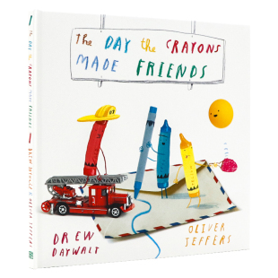 蜡笔交朋友的那天英文原版绘本 The Day the Crayons Made Friends Oliver Jeffers 儿童英语启蒙故事书 幼儿园亲子共读图画书精装