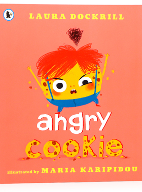 愤怒的饼干 英文原版绘本 Angry Cookie 幽默搞笑 儿童早教亲子趣味图画故事书 平装大开 幼儿英语启蒙认知3-6-8岁 Laura Dockrill