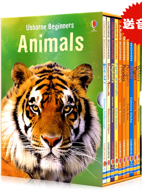 尤斯伯恩初学者系列 动物 英文原版 Usborne Beginners Animals 10册精装礼盒装 少儿英语启蒙动物科普百科知识 课外阅读书籍