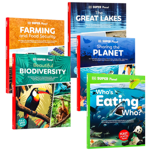 共享地球 自然科学百科 Super 生物多样性 农业和粮食安全 美丽 Planet 儿童科普读物 DK超阅星球系列 谁在吃谁 英文原版
