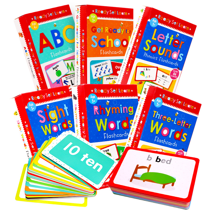 Flash Cards英文原版配套字卡Letter Sounds Phonics Flashcards字母ABC单词数字发音闪卡 学前认知进阶启蒙高效英语高频词汇卡片 书籍/杂志/报纸 儿童读物原版书 原图主图