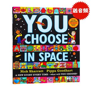 超凡想象益智大書 兒童早教啟蒙英語讀物圖畫書 Sharratt平裝 Choose 繪本 大開本 Space 英文原版 想象力培養 名家Nick 空間 You