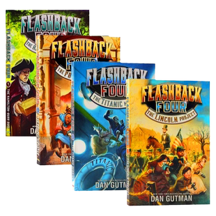 闪回四部曲全4册套装 英文原版 Flashback Four 儿童章节桥梁书 课外兴趣阅读 Dan Gutman疯狂学校同作者进口英语原版睡前读物平装