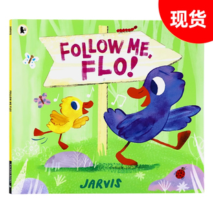 平装 Jarvis 绘本 Flo 幼儿亲子睡前故事书 英文原版 Follow 大开图画故事书 跟我来 点灯熊儿童英语启蒙认知绘本 弗洛