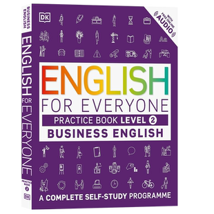 DK商务英语level2练习册英文原版English for Everyone Business English Level 2 Practice Book 人人学英语自学书籍雅思托福教材