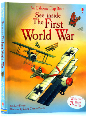 Usborne看里面系列之一战 英文原版绘本 See Inside The First World War 儿童科普百科翻翻书立体书童书英语早教 尤斯伯恩