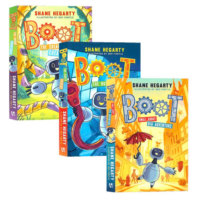 小机器人布特3册套装 进口英文原版图书 BOOT Series small robot Big adventure /The Rusty Rescue趣味桥梁书温馨友谊人工智能怎么看?