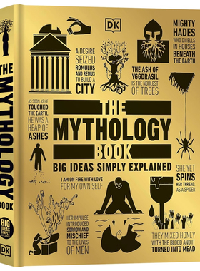现货DK神话百科 英文原版 The Mythology Book: Big Ideas Simply Explained 图文解读神话传说起源历史 精装儿童神话科普百科全书