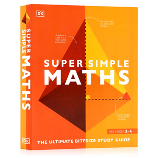 DK儿童数学百科英文原版 Super Simple Maths 数学圆周率三角函数等研究指南DK图解百科全彩插图儿童数学化学生物物理心理启蒙认知