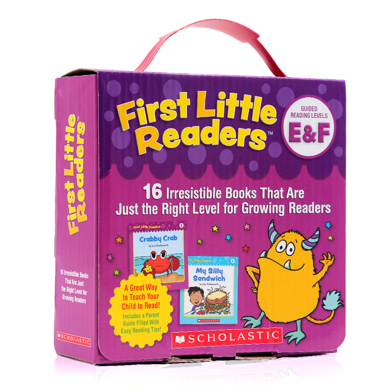 Scholastic 小小读者分级阅读 英文原版 First Little Readers Parent Pack: Guided Reading Levels E & F 学乐指导性阅读套装 书籍/杂志/报纸 儿童读物原版书 原图主图